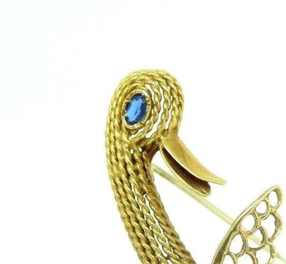 1970s brooch in solid 18 kt yellow gold with natu… - image 3