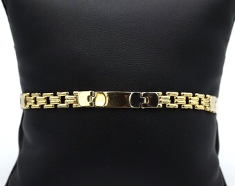 Vintage Cartier 18k Yellow Gold Long Link Bracelet 7.75