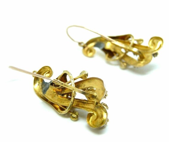 Italian Bourbon pendant earrings dating back to t… - image 4
