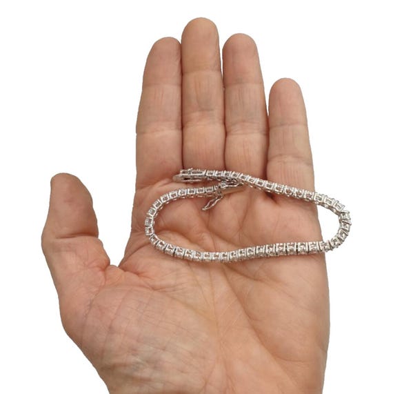 3/4 ct Diamond Tennis Bracelet UD Sterling Silver 7.25