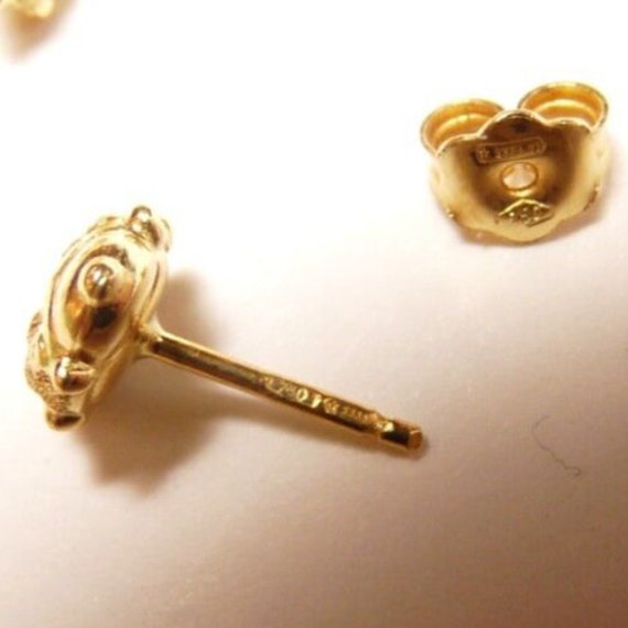 Orecchini A Pin Coccinella In Ceramica - Gioielli Allegri E Delicati Da 1x1 Cm - Regalo Speciale Per Ogni Occasione