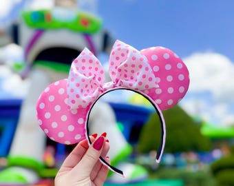 Pink Polka Dot Mouse Ears!