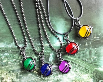 ファイナルファンタジー7 マテリアペンダント FF7マテリア風