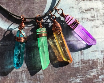 Handmade Kyber Inspired Pendants / Kyber Crystal Necklace / Jedi Cosplay / Galaxy's Edge Costume V