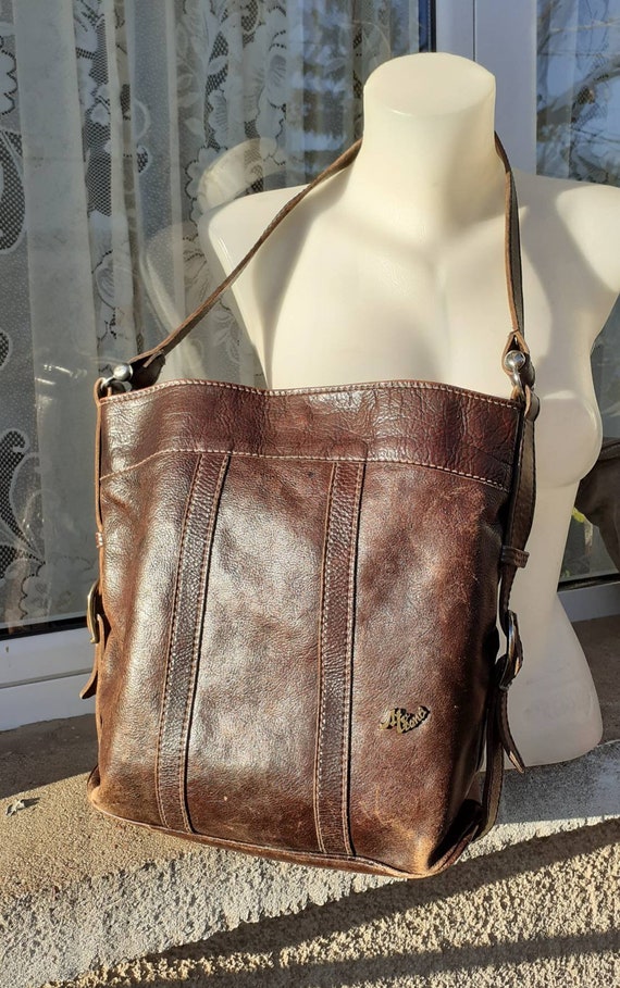 Brown Huge Shoulder Bag, Large Capacity One Strap Shoulder Bag