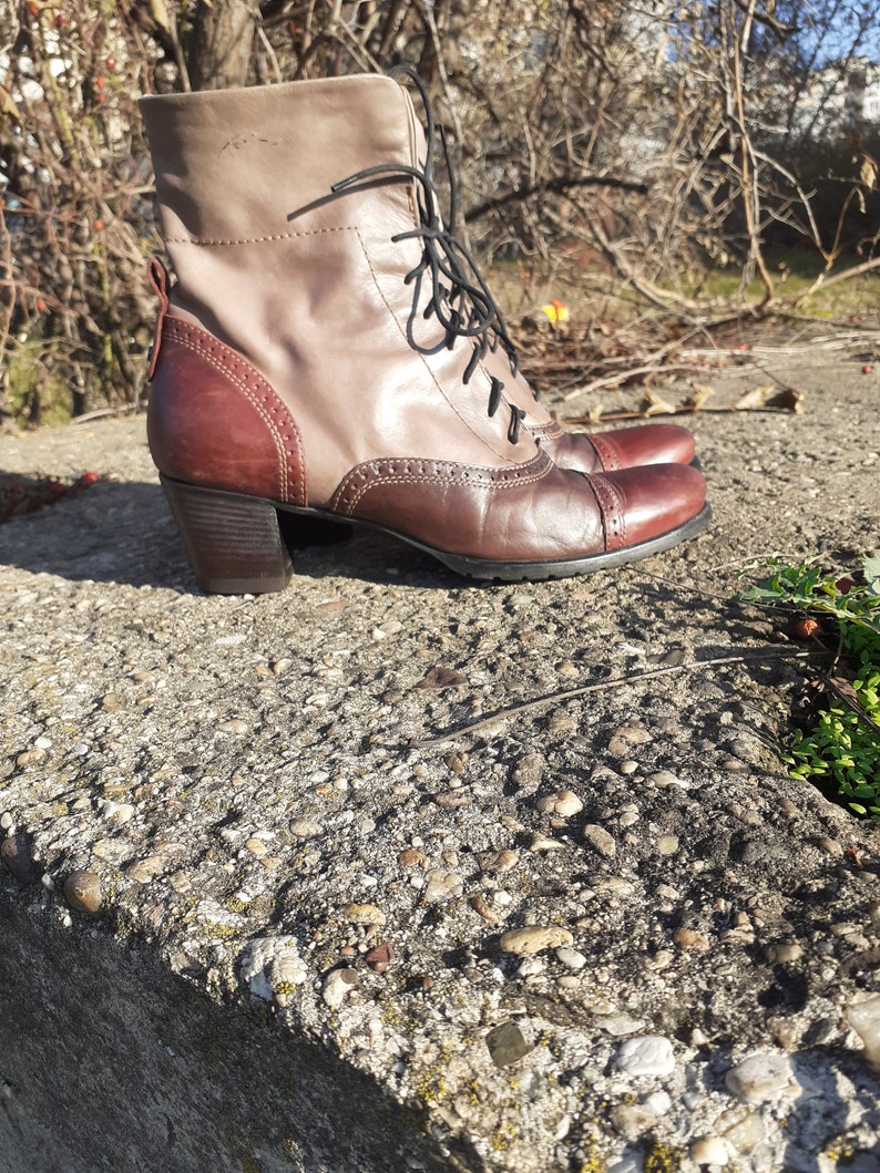 wingtip ankle boots
