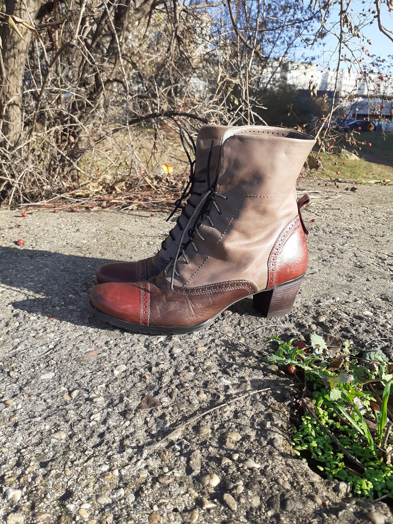wingtip ankle boots