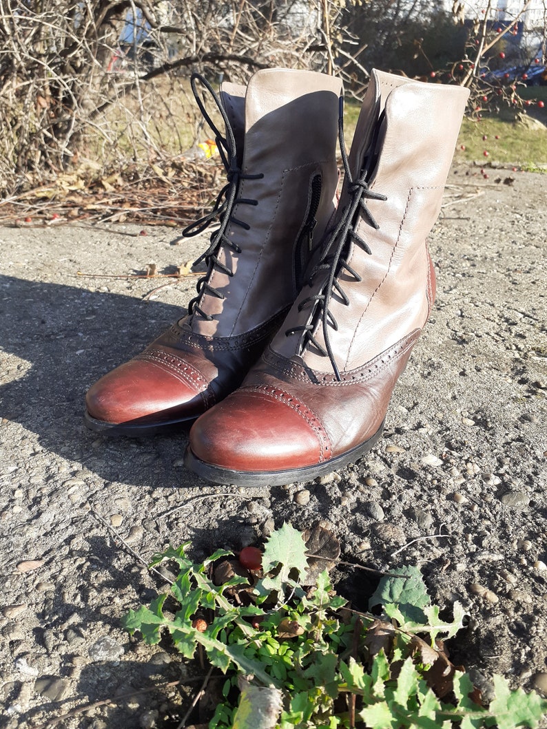 wingtip ankle boots