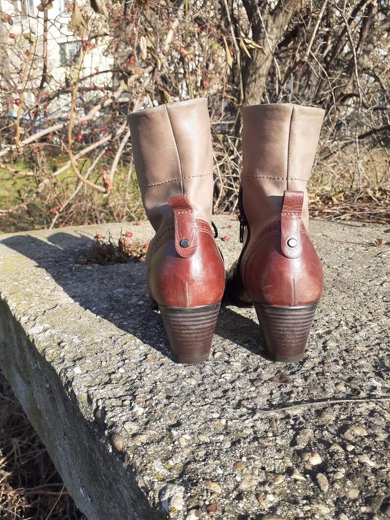 wingtip ankle boots