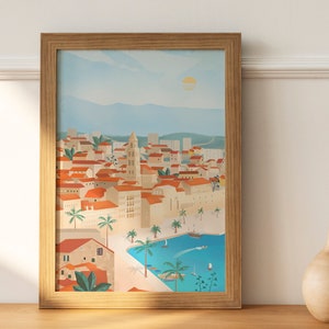 Split Kroatien Kunstdruck: Reiseposter, Home Decor