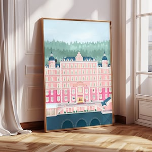The Grand Budapest Hotel impresión de arte de pared para imprimir, cartel de película, arte de descarga Digital, decoración del hogar,