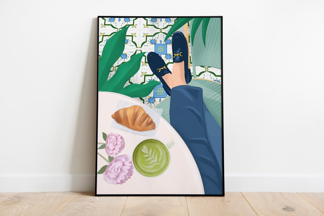 PRINTABLE Cafe De Paris Wall Art Print, Kitchen Art, Coffe Poster, Home