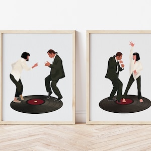 PRINTABLE Pulp Fiction Print, Tarantino Movie poster, DIGITAL DOWNLOAD Wall Art, Pulp Fiction Poster