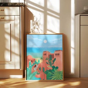 Tenerife, arte de pared para imprimir, Islas Canarias, arte de viajes, descarga digital, arte de océano