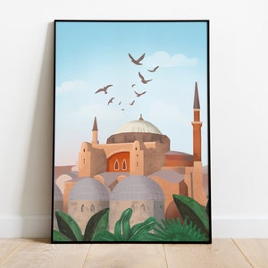 IMPRIMÍVEL Istambul, Turquia, pôster, Arte de viagem, DOWNLOAD DIGITAL arte impressão ilustração, Istambul impressão
