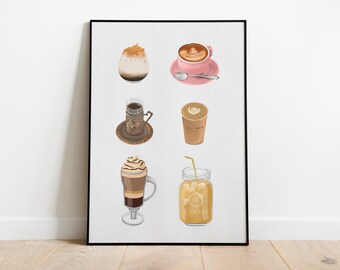 French Press Printable Wall Art French Press Print Coffee - Etsy