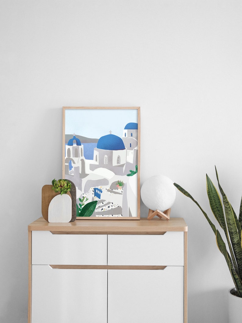 Konsttryck på Santorini: Grekisk ö-reseposter bild 7