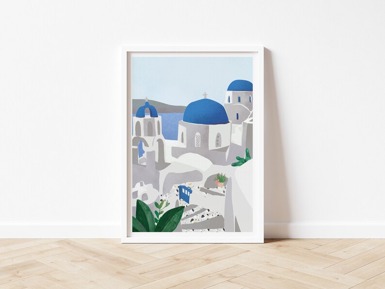 Konsttryck på Santorini: Grekisk ö-reseposter bild 8