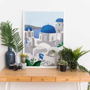 Konsttryck på Santorini: Grekisk ö-reseposter bild 5