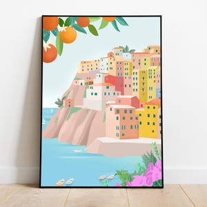 IMPRIMIBLE Positano Wall Art Print, Costa de Amalfi, Italia, DESCARGA DIGITAL Room Art, Cartel de viaje, Verano, Océano,