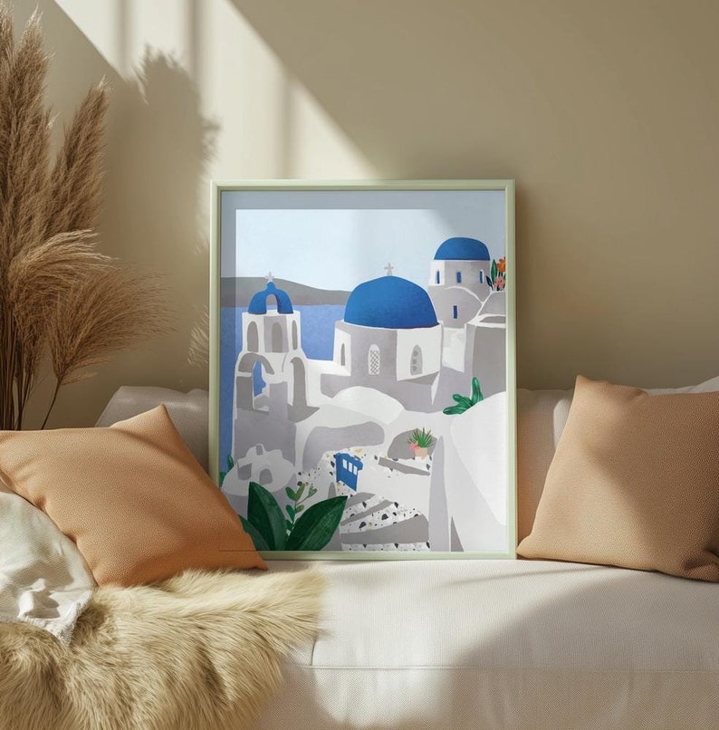 Santorini print