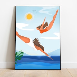 impresión de arte de pared, cartel de viaje, ilustración de decoración del hogar,