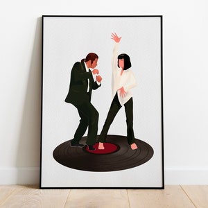Pulp Fiction Minimalist Movie Poster Art Print