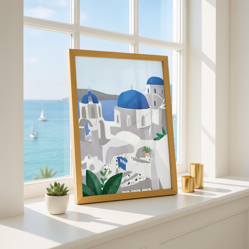 Konsttryck på Santorini: Grekisk ö-reseposter bild 2