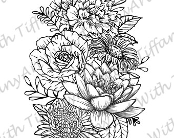 Lily Tattoo Design Etsy Lily Tattoo Design Etsy
