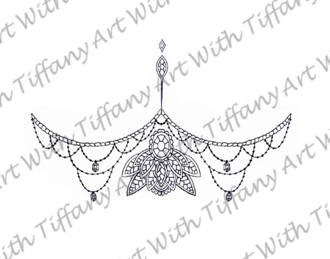 Get This Beautiful Underboob Tattoo Design / Lotus Flower / Lotus Underboob  Tattoo Design 