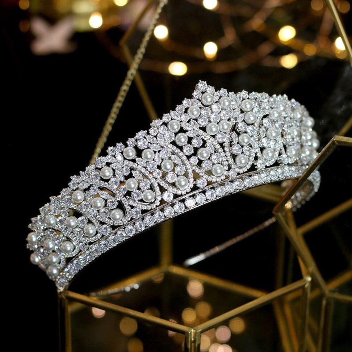 Diamond Royal Wedding Tiara Replica Royal Wedding Crown Etsy