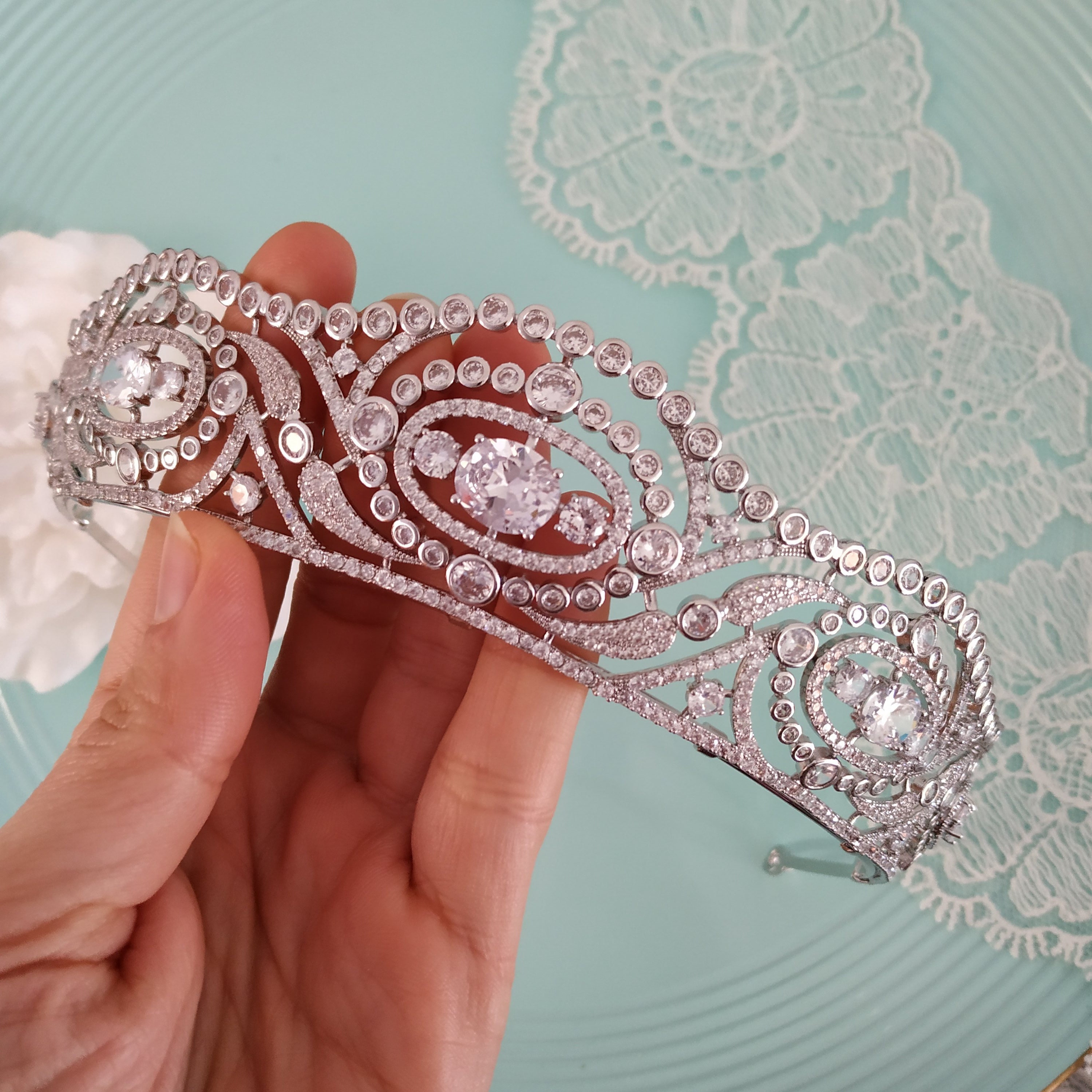 Luxurious Royal Wedding Tiara Replica Royal Bridal Crown Etsy