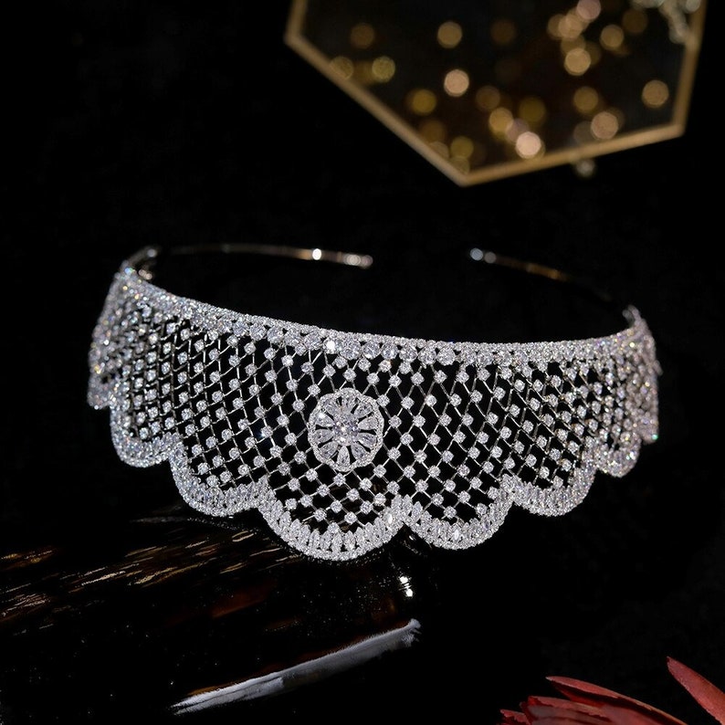 Royal Kokoshnik Tiara Replica Vintage Style CZ Regal Bridal Etsy