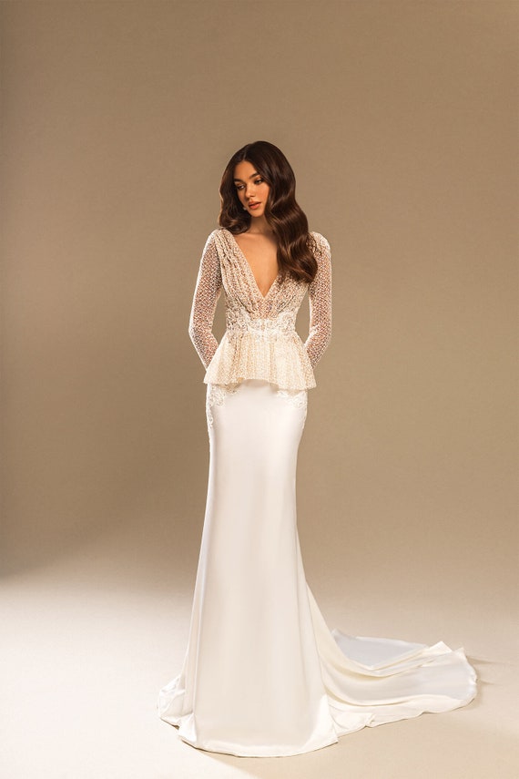 Mermaid Wedding Dress Vintage Wedding 