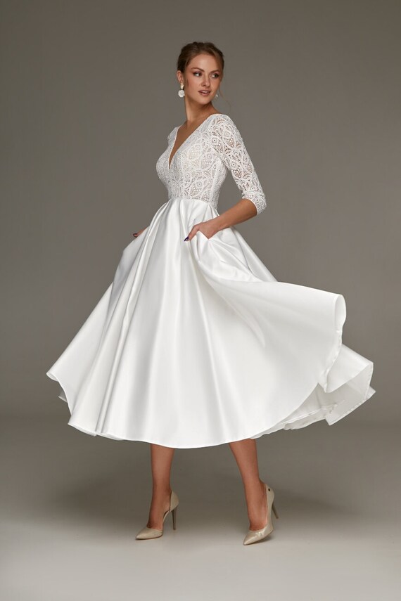 short vintage wedding dresses