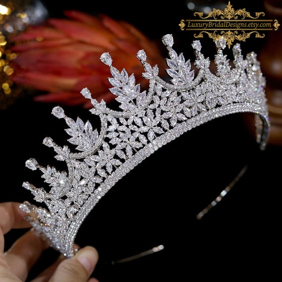 Art Deco Diamond Royal Wedding Tiara Regal -