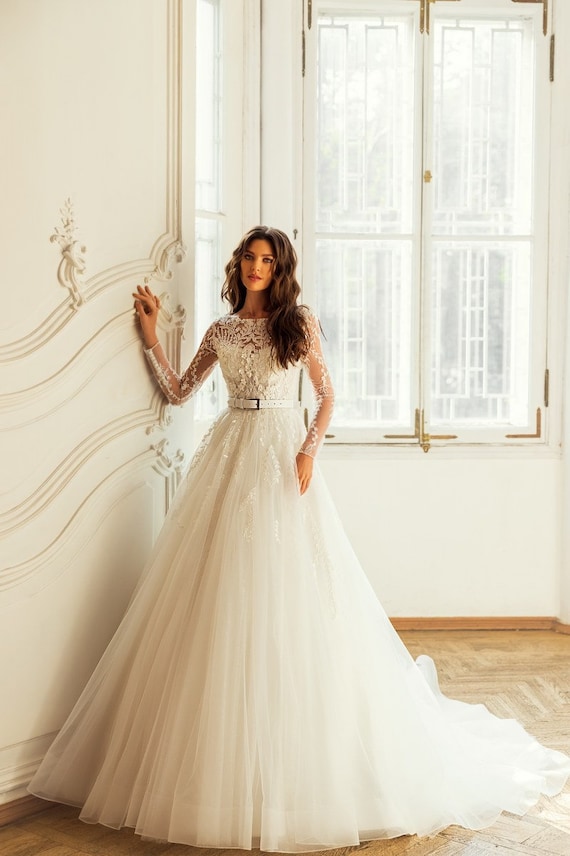 Vintage Mermaid Lace Plus Size Wedding Gowns For Plus Size Women 2022  Arabic Aso Ebi With Sheer Neck And Long Sleeves ZJ302 From Chic_cheap,  $153.05 | DHgate.Com