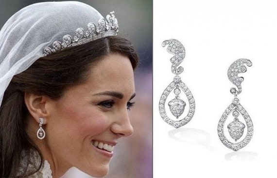 Diamond Jewellery by Sapna Jewels  Kate Middletons Earrings  From The  Royal Wedding