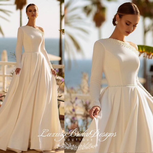 Modest Wedding Dress - Etsy