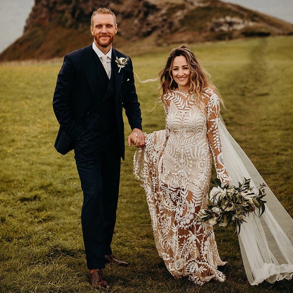Boho wedding top dress for sale