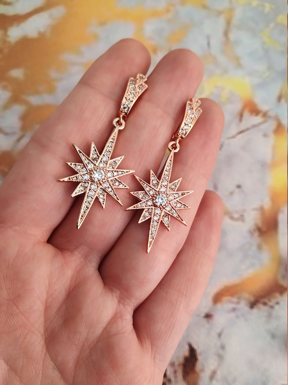 Boho rose gold best sale earrings