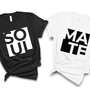 SOUL Shirt / Soulmate Shirts / Soul Mate /Matching Shirts / Couple Shirt / Honeymoon Shirt / Gift For Her / Couples Trip / Anniversary Shirt image 1