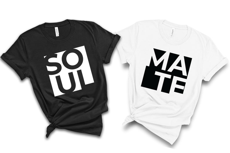 SOUL Shirt / Soulmate Shirts / Soul Mate /Matching Shirts / Couple Shirt / Honeymoon Shirt / Gift For Her / Couples Trip / Anniversary Shirt image 1