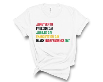 Juneteenth / Juneteenth Shirt / Unisex Shirt / Freedom Day / Emancipation Day / Black Independence / Black Independence / Freeish / 1865