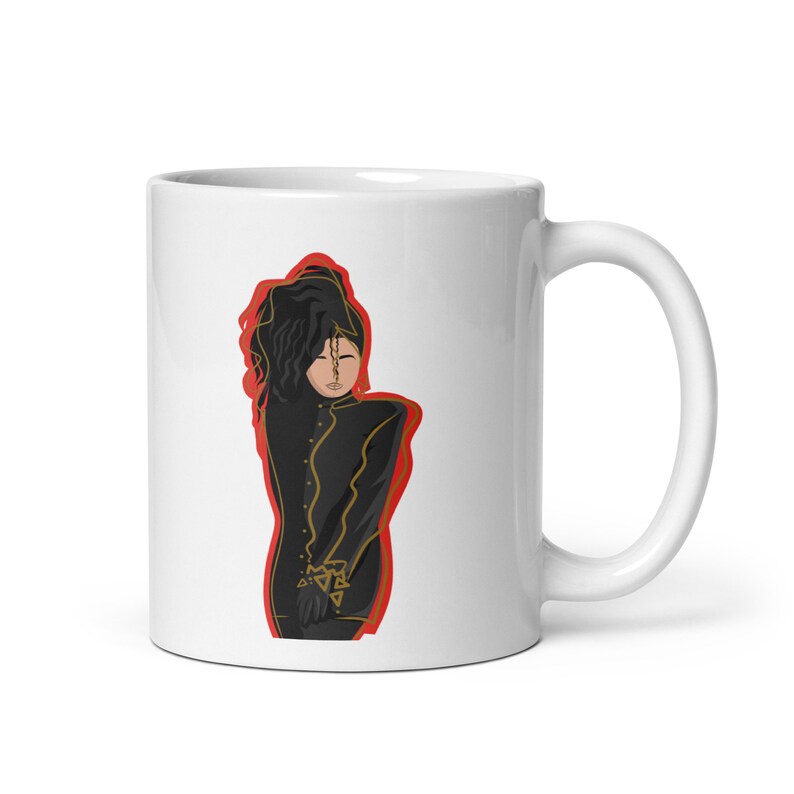 Janet Jackson / Janet Jackson White Glossy Mug / Control Mug / Janet Jackson Mug / Jackson Mug / Rhythm Nation / White Mug