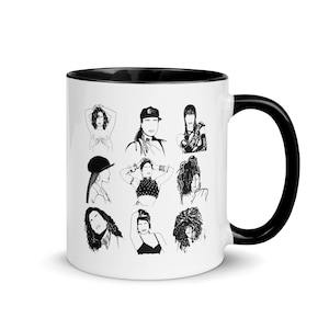 Janet Jackson Mug / Janet Jackson / Janet Jackson Appreciation / Mug with Color / Rhythm Nation / Damita Jo / All For You / The Velvet Rope