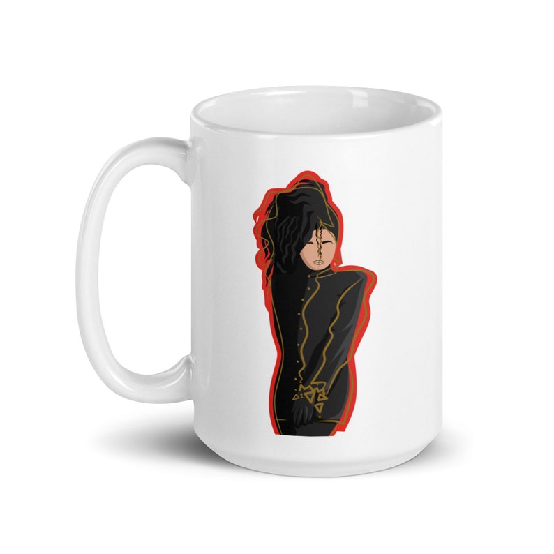 Janet Jackson / Janet Jackson White Glossy Mug / Control Mug / Janet Jackson Mug / Jackson Mug / Rhythm Nation / White Mug