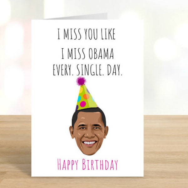 Lustige Geburtstagskarte / Happy Birthday / Geburtstagskarte / I Miss You Karte / Social Distancing / Baracke / Pink / DIGITAL DOWNLOAD