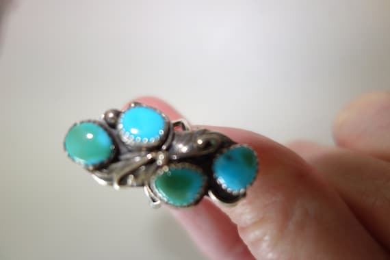 LW silver turquoise ring