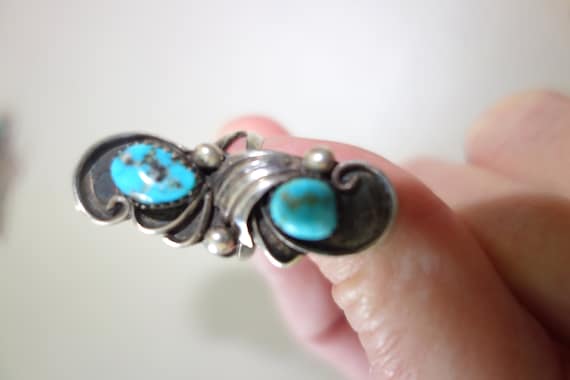 Sterling silver turquoise ring - image 1